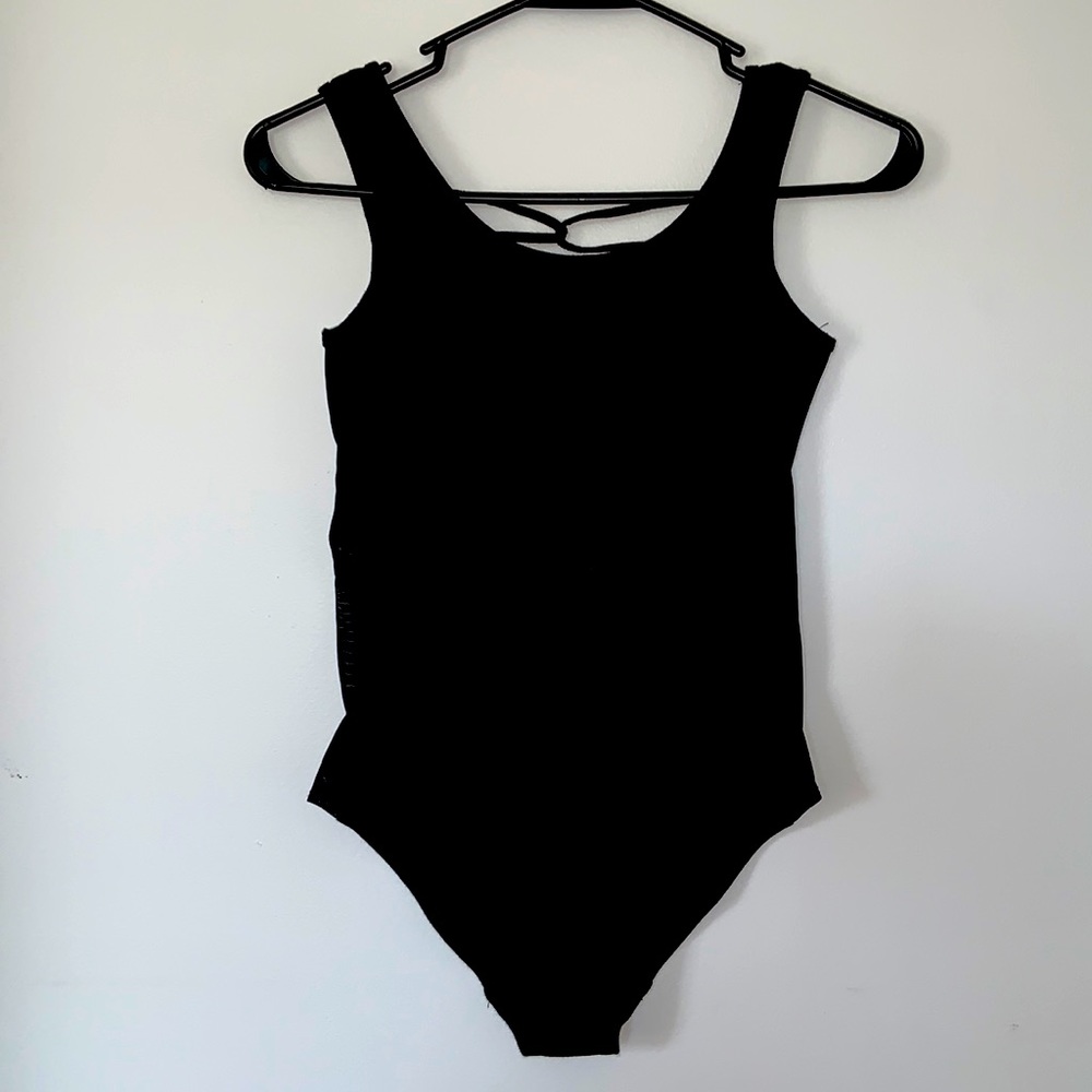 Mesh side body suit